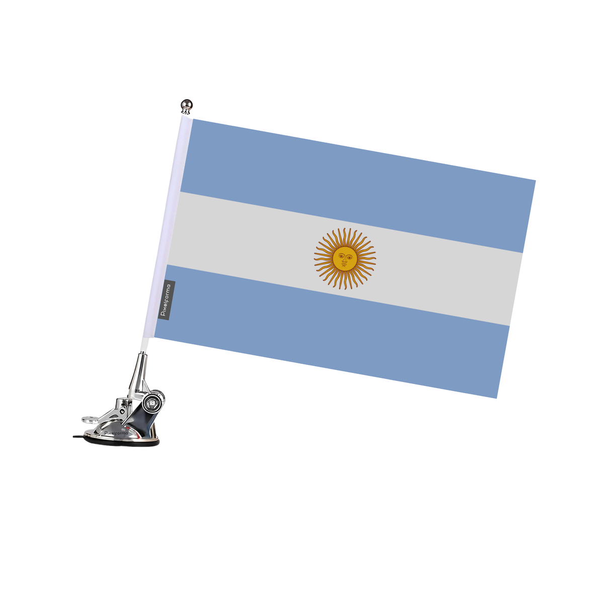 Argentina Flag Suction Cup Pole