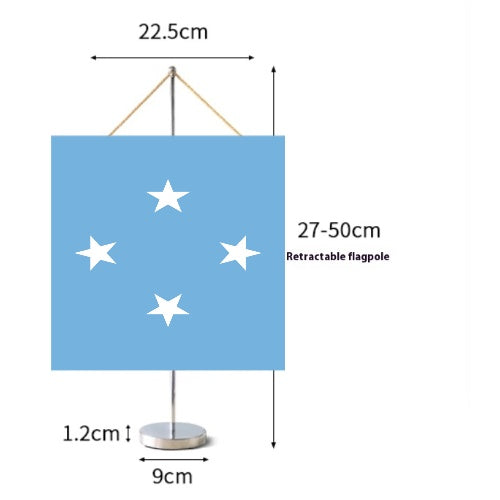 Fanion Table Drapeau Micronésie en Polyester