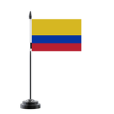 Drapeau de Table Colombie en Polyester