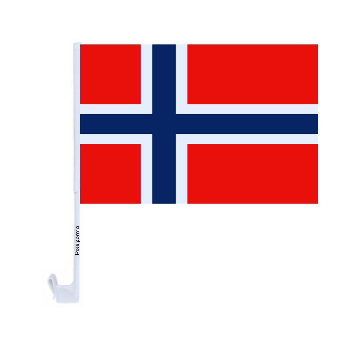 Drapeau voiture du Svalbard et de Jan Mayen en polyester