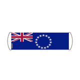 Cook Islands Flag Scroll Banner 