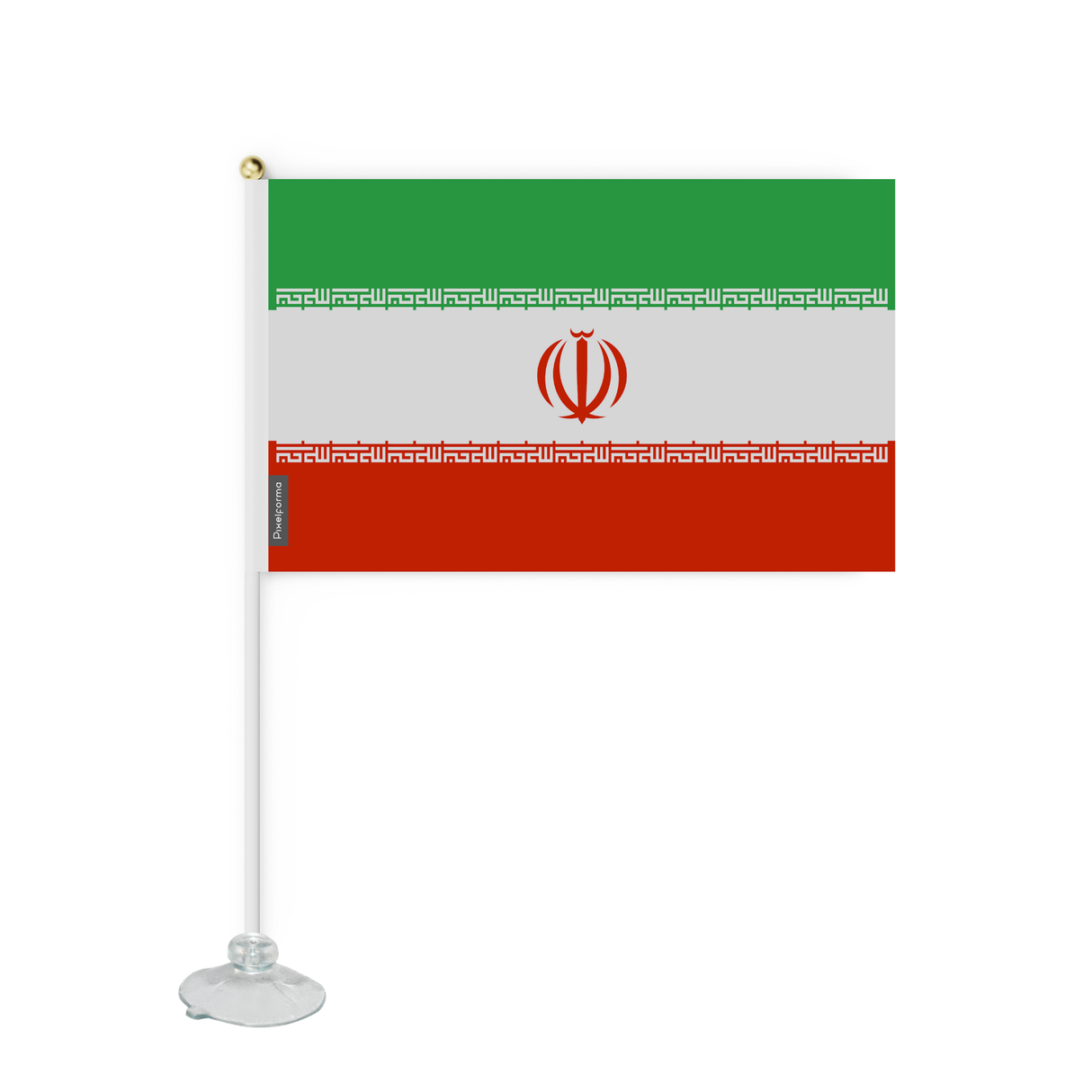 Mini flag suction cup Flag of Iran