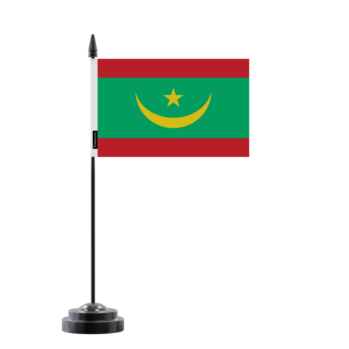 Bandera de mesa oficial de Mauritania 