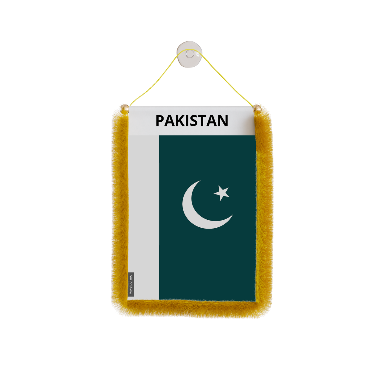 Pakistan Flag Car Pennant