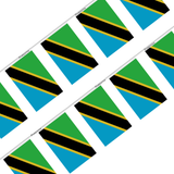 Tanzania Flag Garland in several sizes