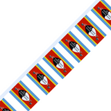 Official Eswatini Flag Garland in Multiple Sizes