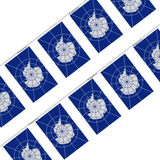 Official Antarctica Flag Garland in Multiple Sizes