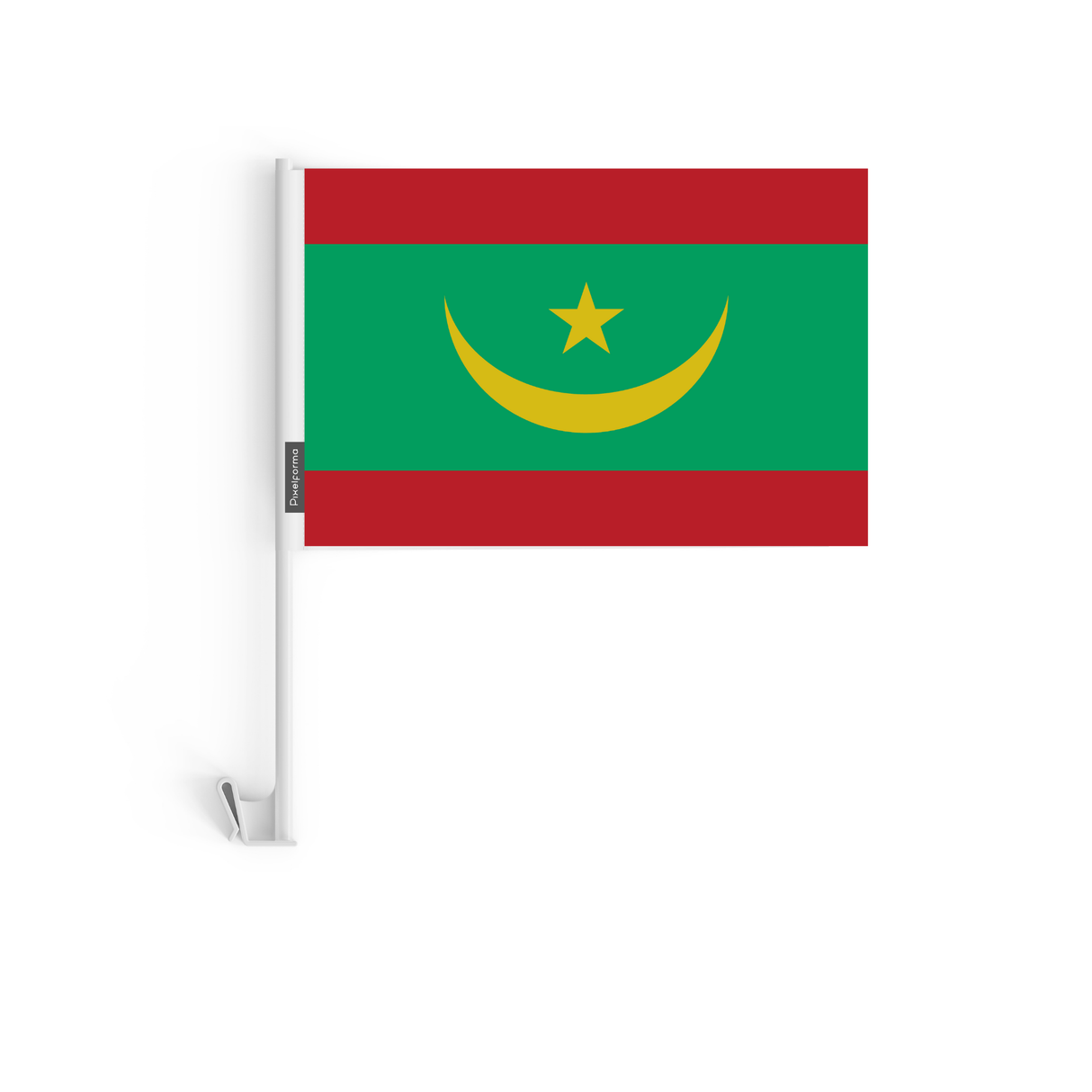 Drapeau voiture de la Mauritanie officiel en polyester