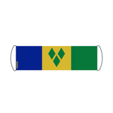 Saint Vincent and the Grenadines Flag Scroll Banner 