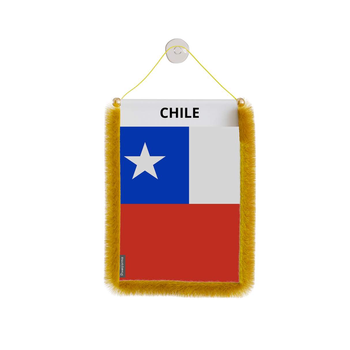 Chile Flag Car Pennant