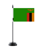 Bandera de mesa de Zambia 