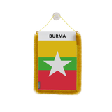 Burma Flag Car Pennant