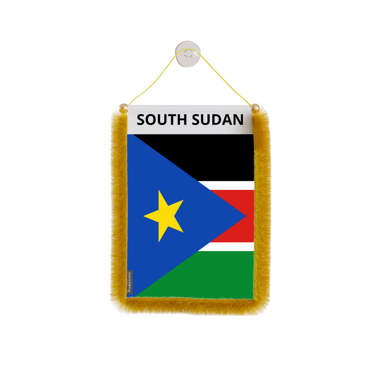 South Sudan Flag Car Pennant