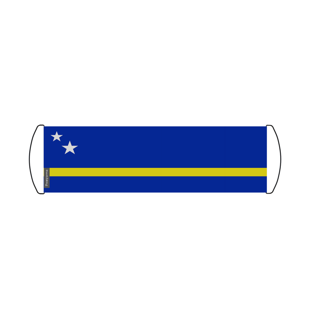 Curacao Flag Scroll Banner 