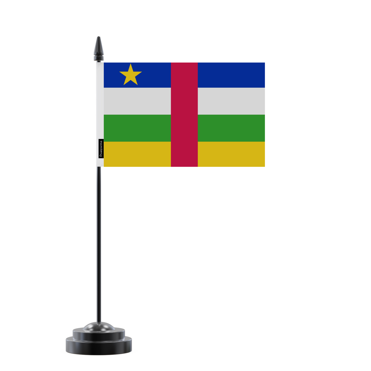 Central African Republic Table Flag 