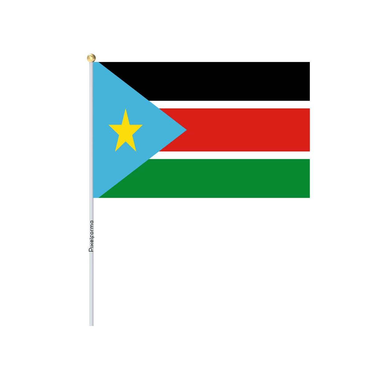 Official South Sudan Mini Flag in Multiple Sizes