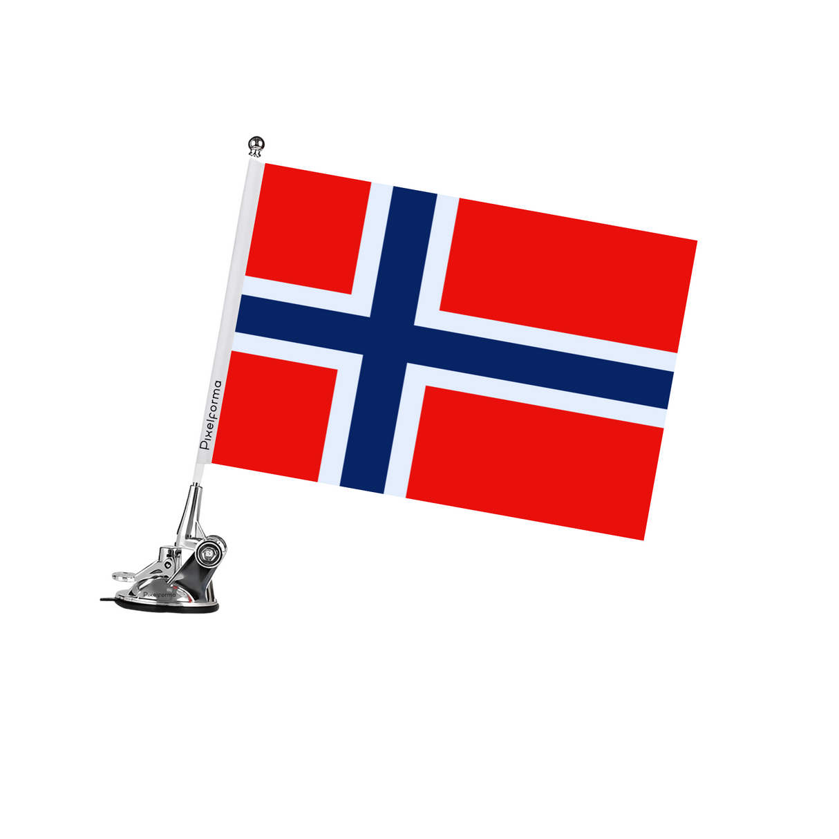 Mât à Ventouse Drapeau du Svalbard et de Jan Mayen