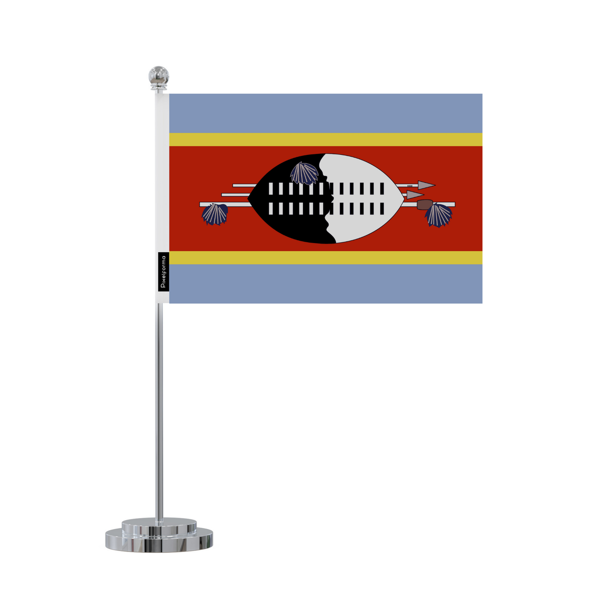 Eswatini Polyester Desk Flag