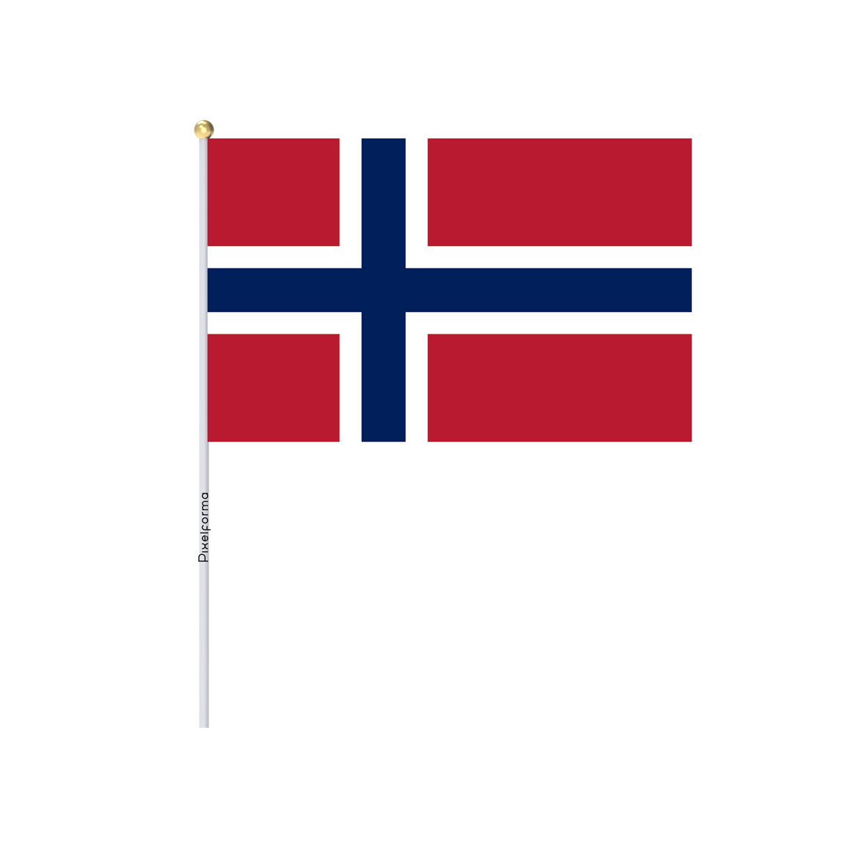 Mini Drapeau du Svalbard et de Jan Mayen officiel en plusieurs tailles