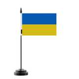 Ukraine Table Flag 