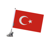 Poste de ventosa con bandera de Turquía