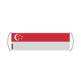 Bannière de défilement Drapeau de Singapour