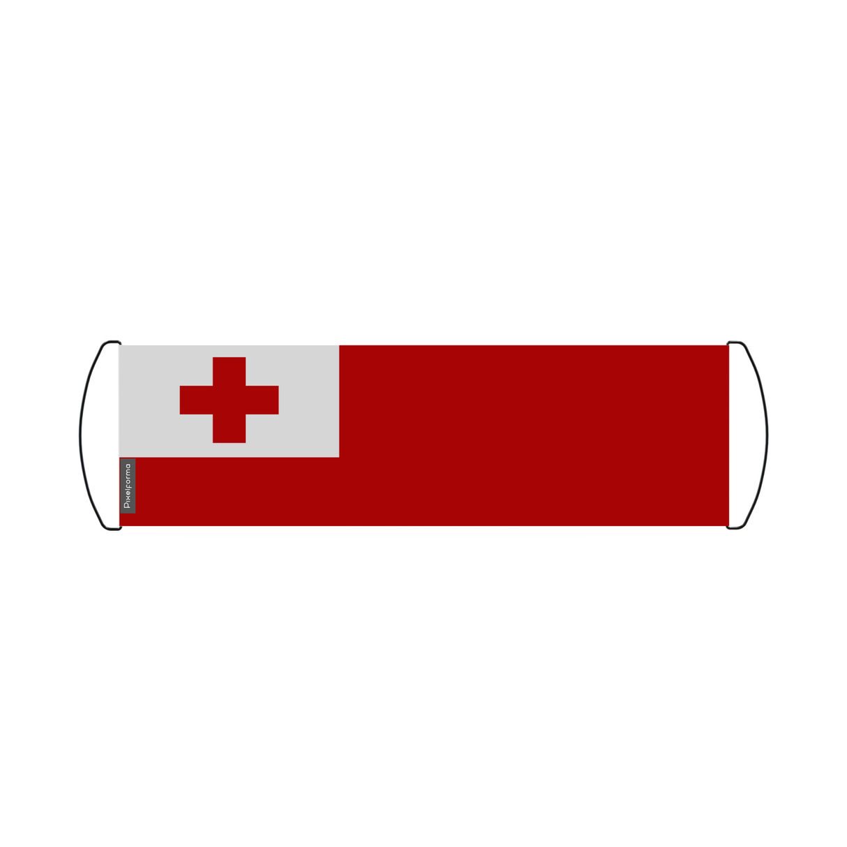 Tonga Flag Scroll Banner 