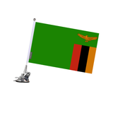 Poste de ventosa con bandera de Zambia