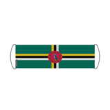 Dominica flag scroll banner 