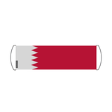 Bahrain Flag Scroll Banner 