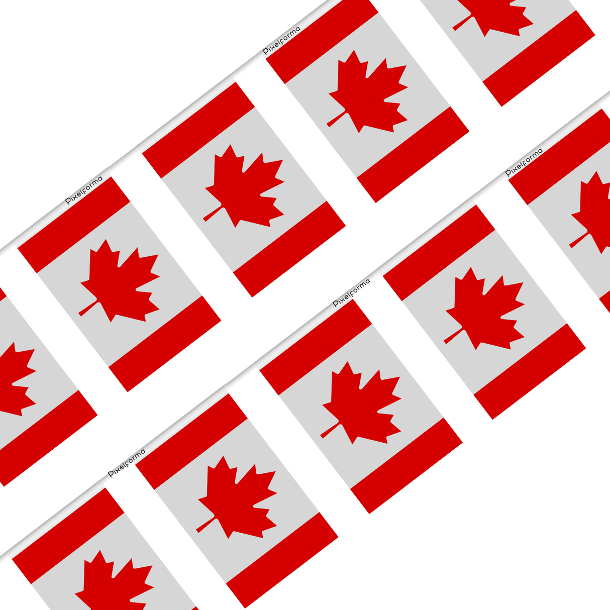 Canada Flag Garland in several sizes