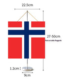 Fanion Table Drapeau du Svalbard et Jan Mayen en Polyester