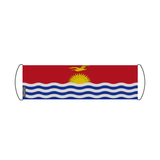 Kiribati Flag Scroll Banner 