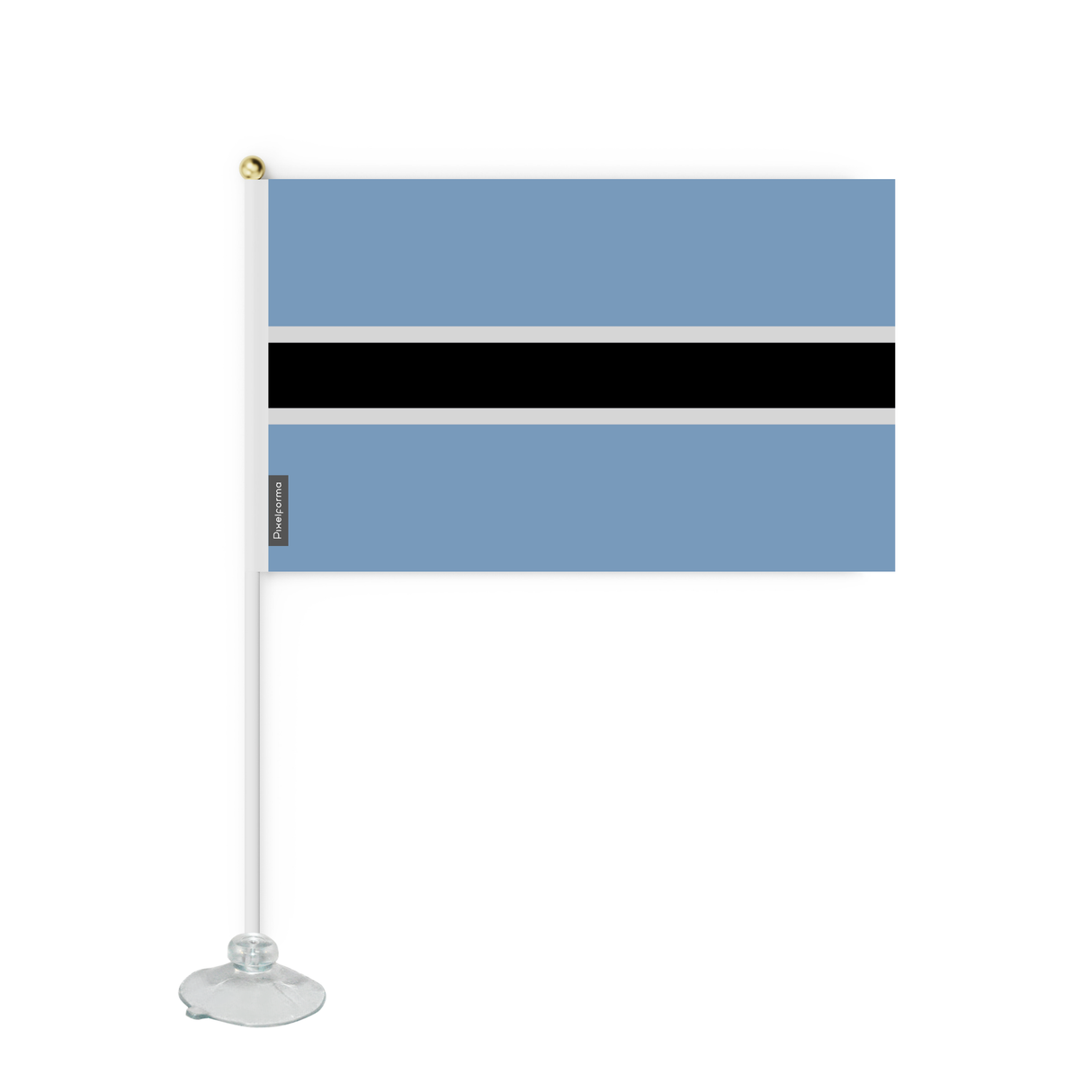 Mini flag suction cup Flag of Botswana