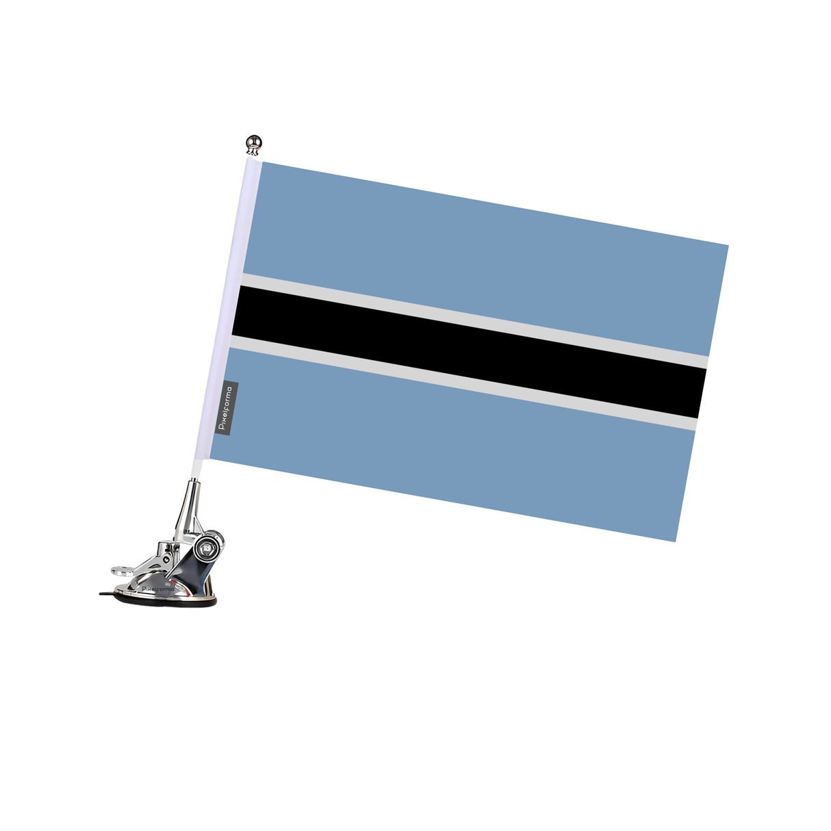 Botswana Flag Suction Cup Pole