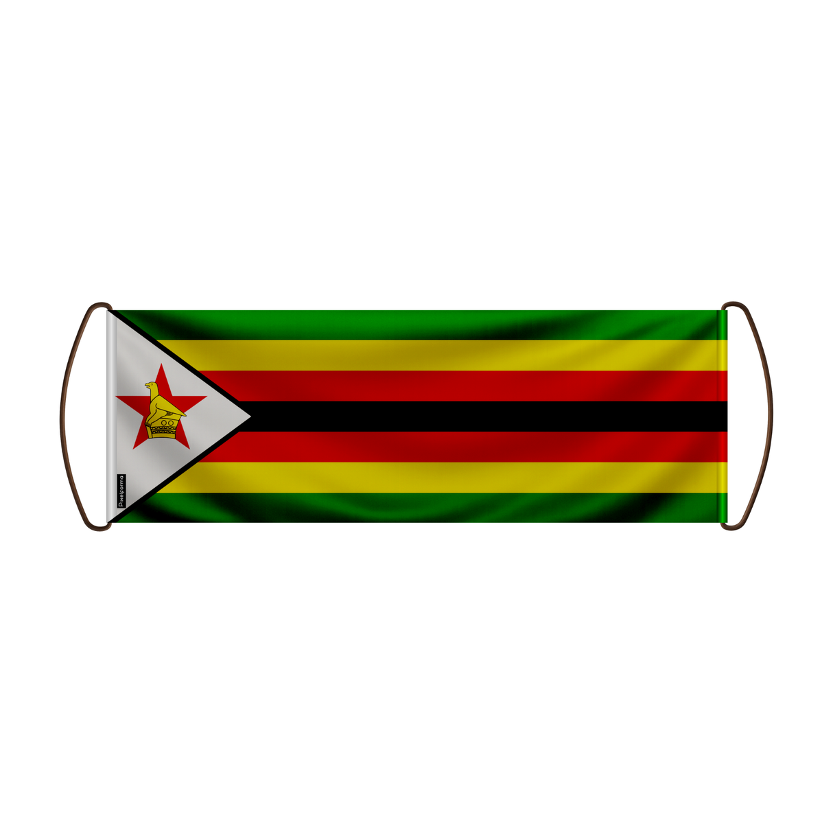 Banner de desplazamiento de bandera de Zimbabwe 