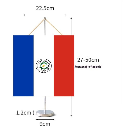 Fanion Table Drapeau Paraguay en Polyester