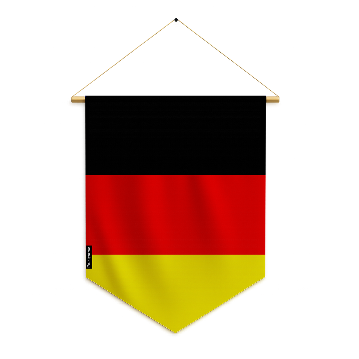 Germany flag pennant to hang in polyester