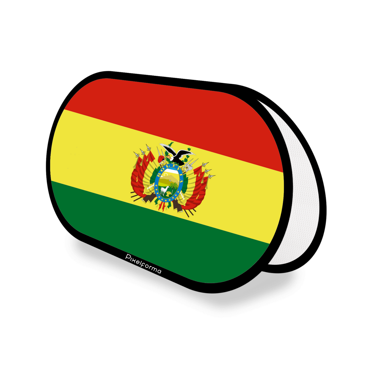 Support publicitaire ovale Drapeau de la Bolivie officiel