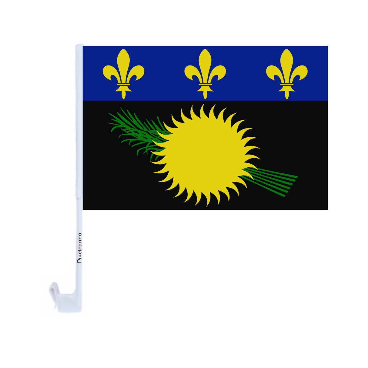 Polyester car flag of Guadeloupe