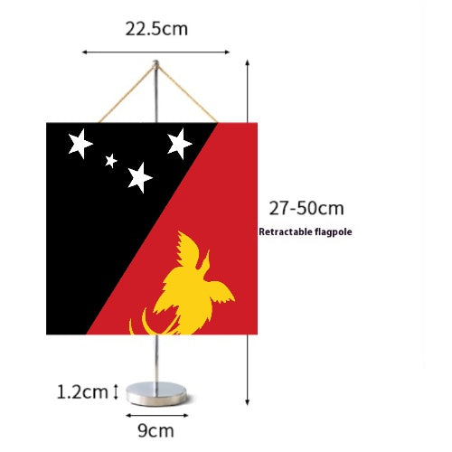 Fanion Table Drapeau Papouasie-Nouvelle-Guinée en Polyester