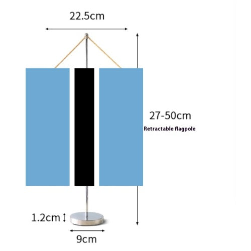 Fanion Table Drapeau Botswana en Polyester