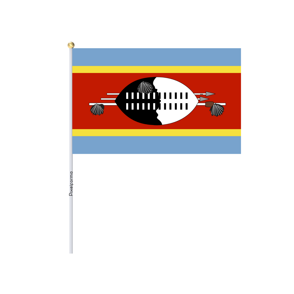 Official Eswatini Mini Flag in Multiple Sizes