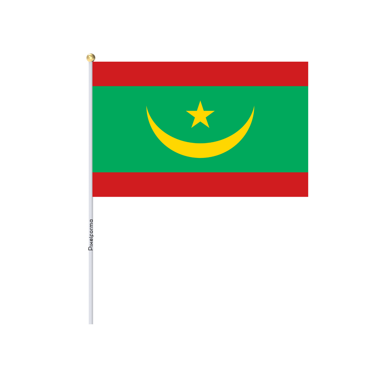 Mini Drapeau de la Mauritanie officiel en plusieurs tailles