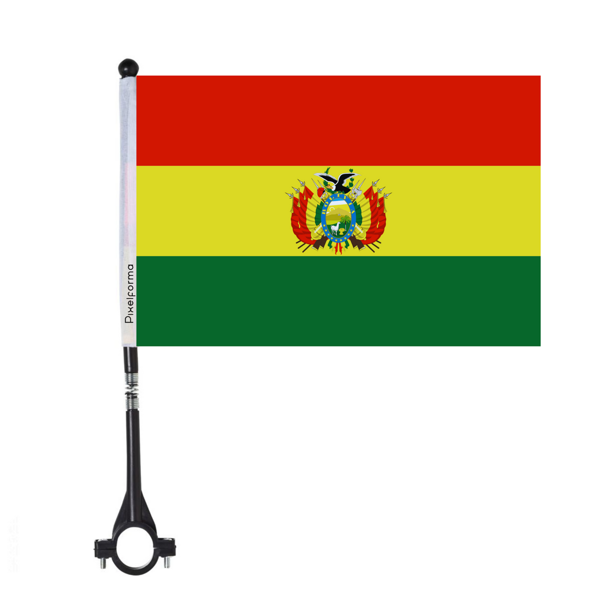 Drapeau de vélo de la Bolivie en polyester