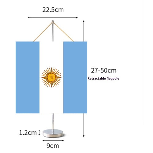 Fanion Table Drapeau Argentine en Polyester