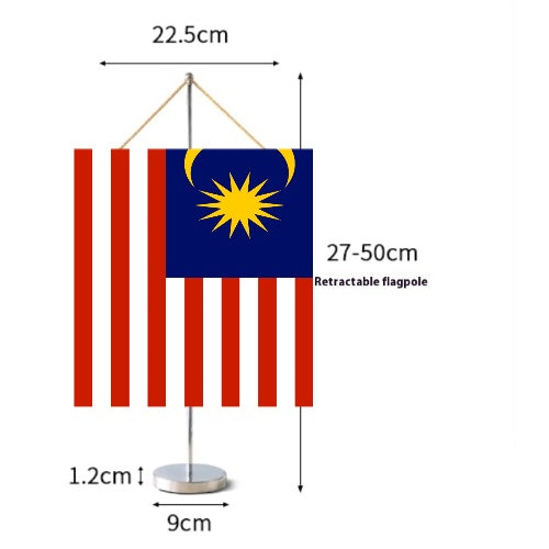 Fanion Table Drapeau Malaisie en Polyester