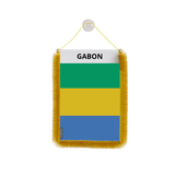 Gabon Flag Car Pennant