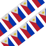 Philippines Flag Garland in Multiple Sizes