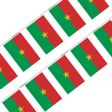 Guirnalda Bandera Burkina Faso en varios tamaños